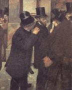 Edgar Degas Portrait at the Stock Exchange (nn020 oil painting reproduction